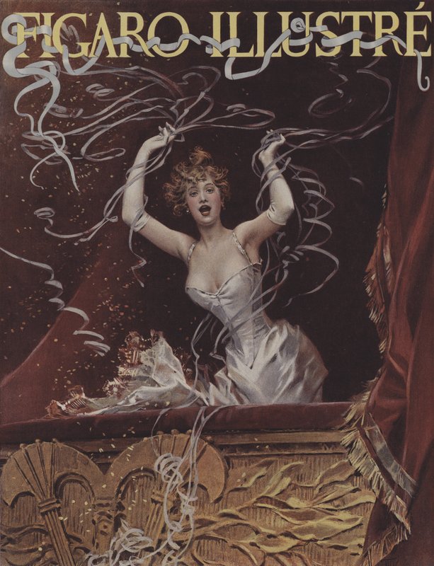 Serpentines. Omslag van Le Figaro Illustre, maart 1894 door after Frederik Hendrik Kaemmerer