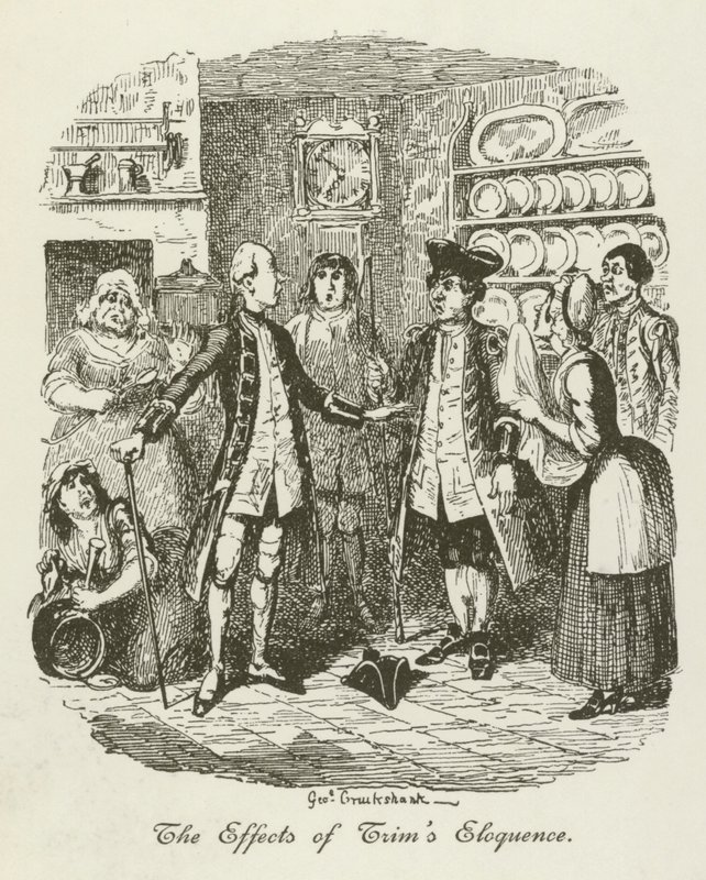 Illustratie voor Tristram Shandy door after George Cruikshank
