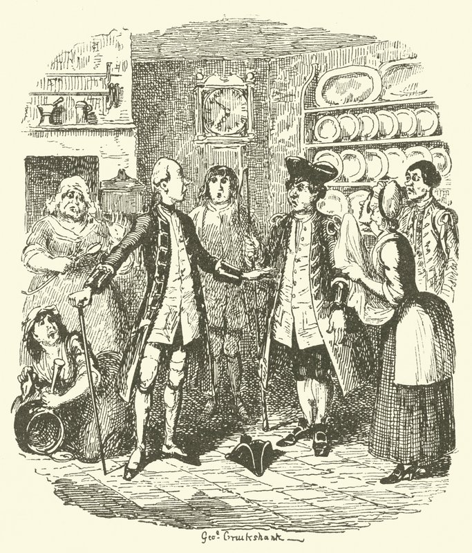Illustratie voor Tristram Shandy door after George Cruikshank