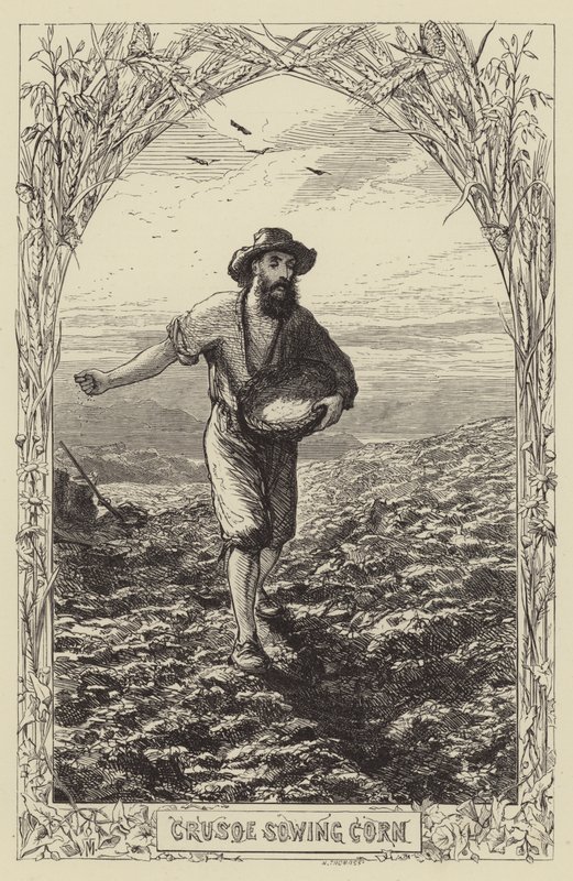Robinson Crusoe door after George Housman Thomas