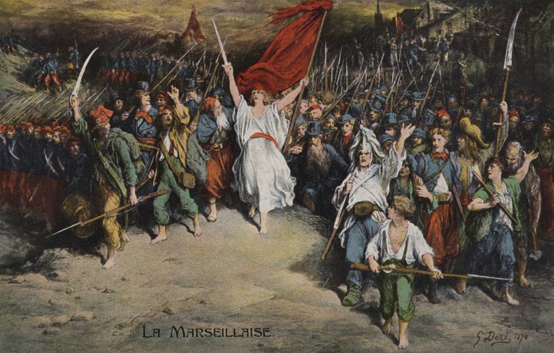 La Marseillaise, 1870 door Gustave after Dore