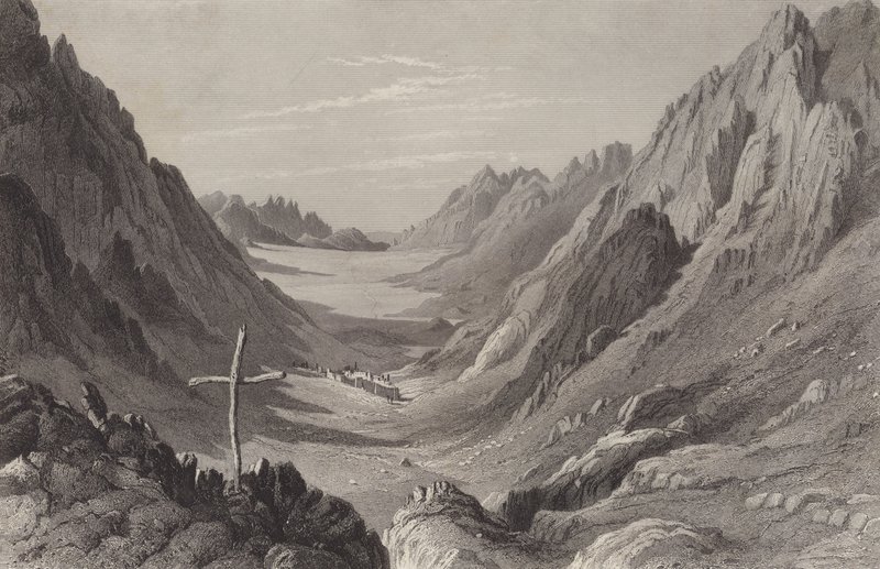 De Wildernis van Sinaï door after Harry Fenn