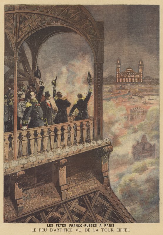 Vieringen in Parijs ter herdenking van de Frans-Russische alliantie door after Henri Meyer