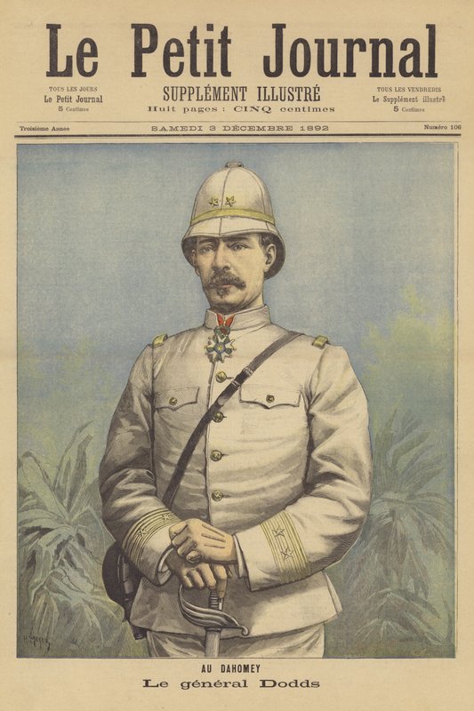 Generaal Dodds, commandant van de Franse troepen in Dahomey door after Henri Meyer
