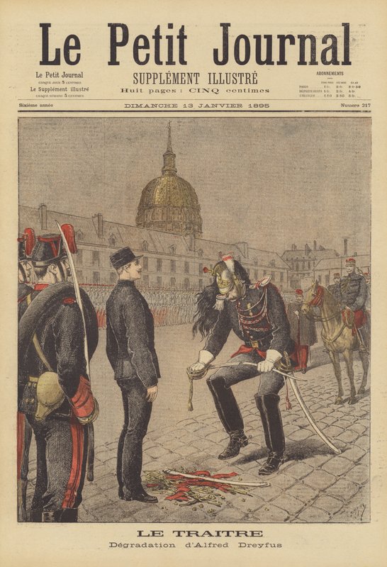 De degradatie van Alfred Dreyfus door after Henri Meyer