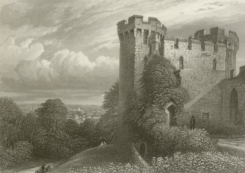 Stafford, vanaf het kasteel door Henry after Warren
