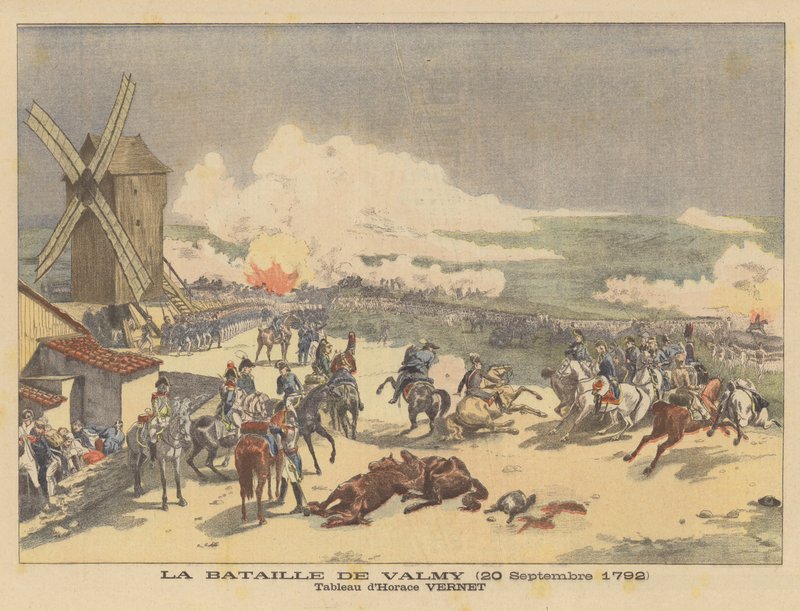 De Slag bij Valmy (20 september 1792) door after Horace Vernet