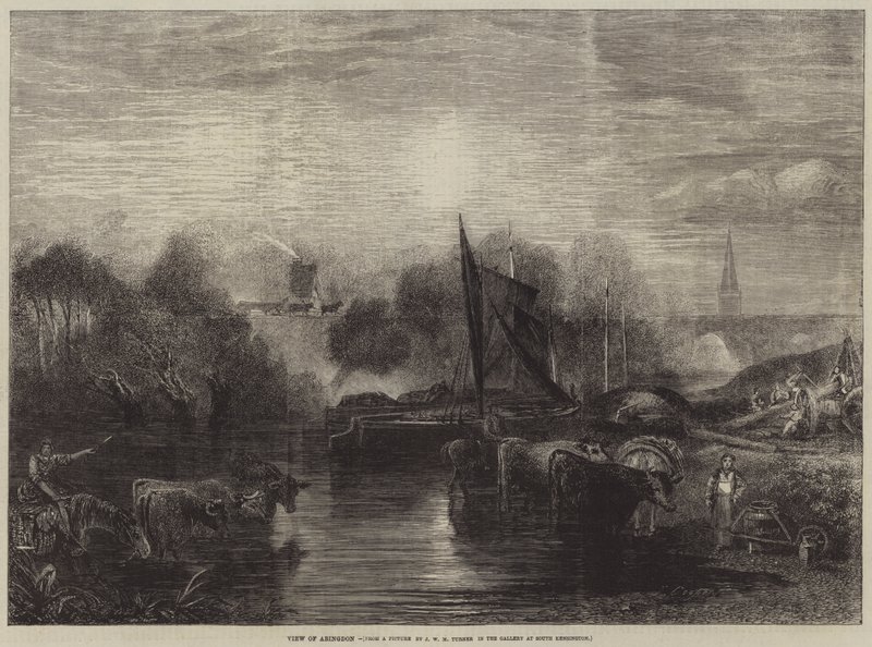 Uitzicht op Abingdon door after Joseph Mallord William Turner