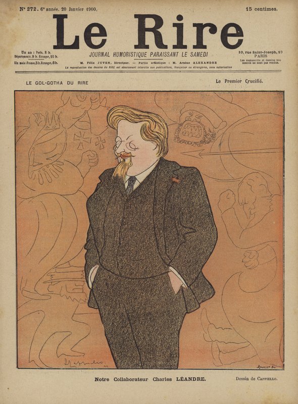 Charles Leandre, Illustratie voor Le Rire door after Leonetto Cappiello