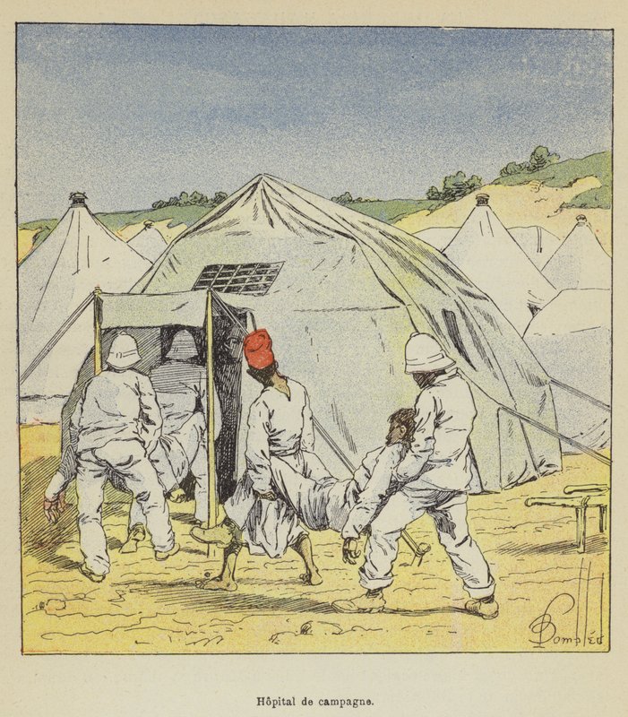 Veldhospitaal door after Louis Charles Bombled