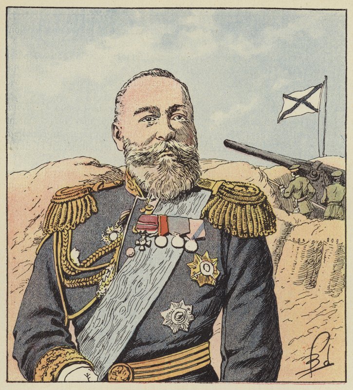 Admiraal Alexeief, opperbevelhebber in Port-Arthur door after Louis Charles Bombled
