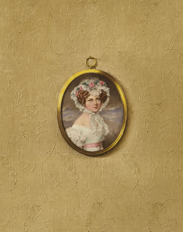 Portret van een jonge Weense vrouw door after Moritz Michael Daffinger