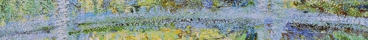 De waterlelijver met de Japanse brug (Claude Monet), Detail: Japanische Brücke