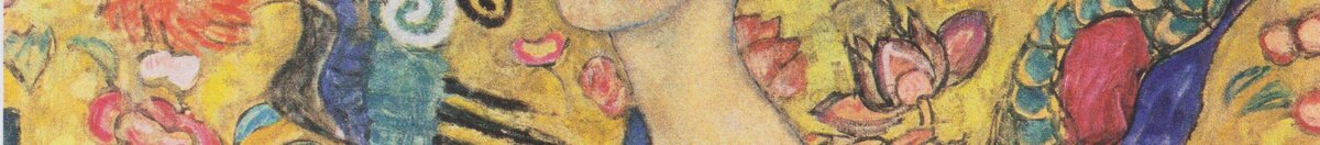 Dame met waaier (Gustav Klimt), Detail: Phönix auf Goldgrund