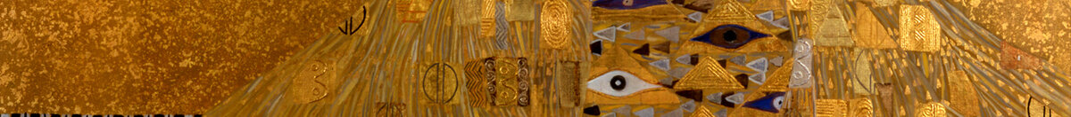 Adele Bloch-Bauer (Gustav Klimt), Detail: Augenmotive im Kleid