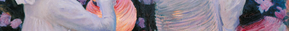 Anjer, lelie, lelie, roos (John Singer Sargent), Detail: Mädchen mit leuchtendem Lampion