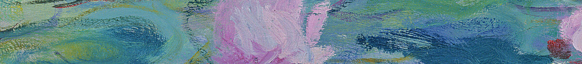 Waterlelies, 1916-19 (Claude Monet), Detail: Rosa Seerosenblüten