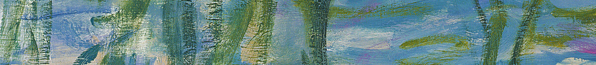 Waterlelies, 1916-19 (Claude Monet), Detail: Herabhängende Weidenzweige
