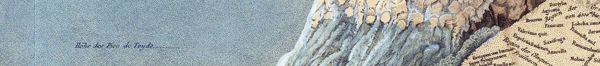 Geografie van planten in tropische landen, een studie van de Andes, getekend door Schoenberger en Turpin, gedrukt door Langlois, Parijs (Baron Friedrich Alexander von Humboldt), Detail: Gletscher und Schneegrenze