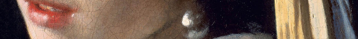 Meisje met de parel (Jan Vermeer van Delft), Detail: Der Perlenohrring