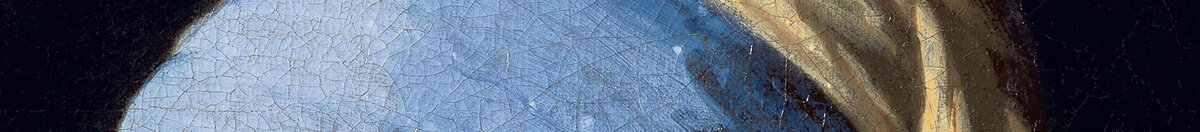 Meisje met de parel (Jan Vermeer van Delft), Detail: Blauer Turban