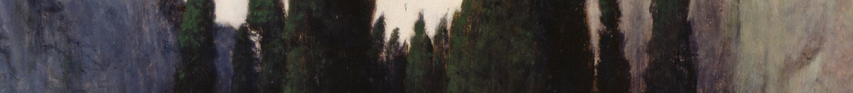 Het dodeneiland (Arnold Böcklin), Detail: Zypressenhain