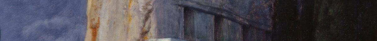 Het dodeneiland (Arnold Böcklin), Detail: Felswand mit Grabkammern