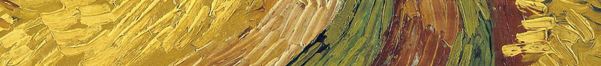 Korenveld met kraaien (Vincent van Gogh), Detail: Gabelung des Feldwegs