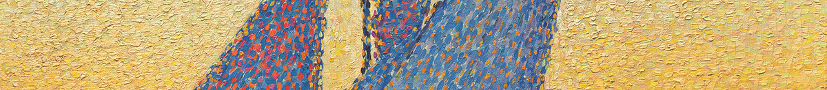 De haven bij zonsondergang, Opus 236 (Paul Signac), Detail: Segel im Abendlicht