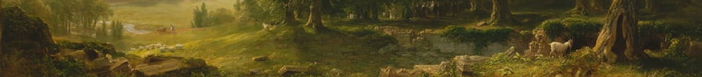 Landschapscène uit Thanatopsis (Asher Brown Durand)