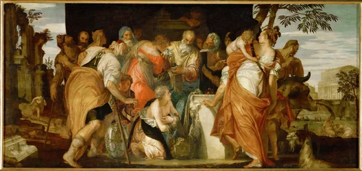 De zalving van David (olieverf op doek)
