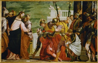 Jezus en de Centurio (schilderij op doek)
