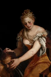 Judith met het hoofd van Holofernes (detail)
