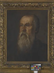 Portret van een bebaarde man
