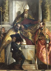 Sint Antonius de Abt tussen St. Cornelius en St. Cyprianus