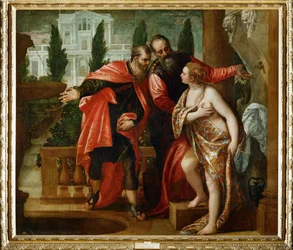 Susannah en de ouderen (schilderij op doek)
