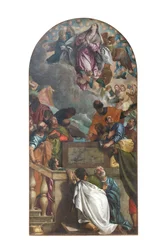 De aanname van de Maagd, ca. 1580 (olieverf op doek)