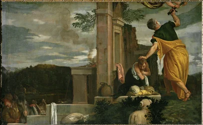 Het offer van Isaak (schilderij op doek)