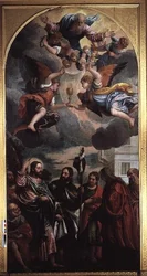 De vrouw van Zebedeüs die bij Christus pleit voor haar twee zonen