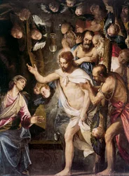 Christus in het voorgeborchte, schilderij door Paolo Caliari Veronese