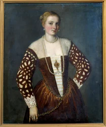 Portret van een Venetiaanse vrouw