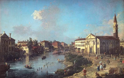 Dolo aan de Brenta, met de kerk van St. Rocco en de Villa Zanon-Bon