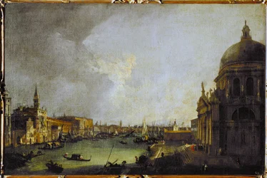 De monding van het Canal Grande, Venetië (schilderij op doek)