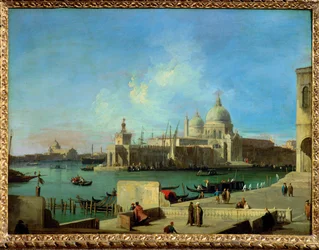 Zicht op de Groet vanaf de ingang van het Canal Grande - ...