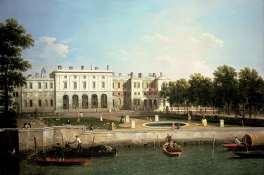 Oude Somerset House vanaf de Theems, Londen
