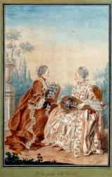 Madame de Julienne en Madame de Serre maken muziek