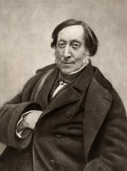 Gioachino (Antonio) Rossini (1792-1868) Italiaanse componist. Van een foto door Nadar, pseudoniem van Gaspard-Felix Tournachon (1820-1910)