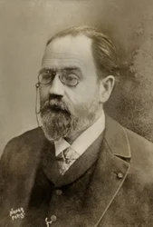 Portret van de Franse schrijver Emile Zola ( 1840