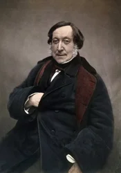 Gioachino (Antonio) Rossini (1792-1868) Italiaanse componist. naar een foto van Nadar