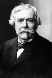 Portret van Edmond Huot de Goncourt, Franse schrijver. Foto door Nadar